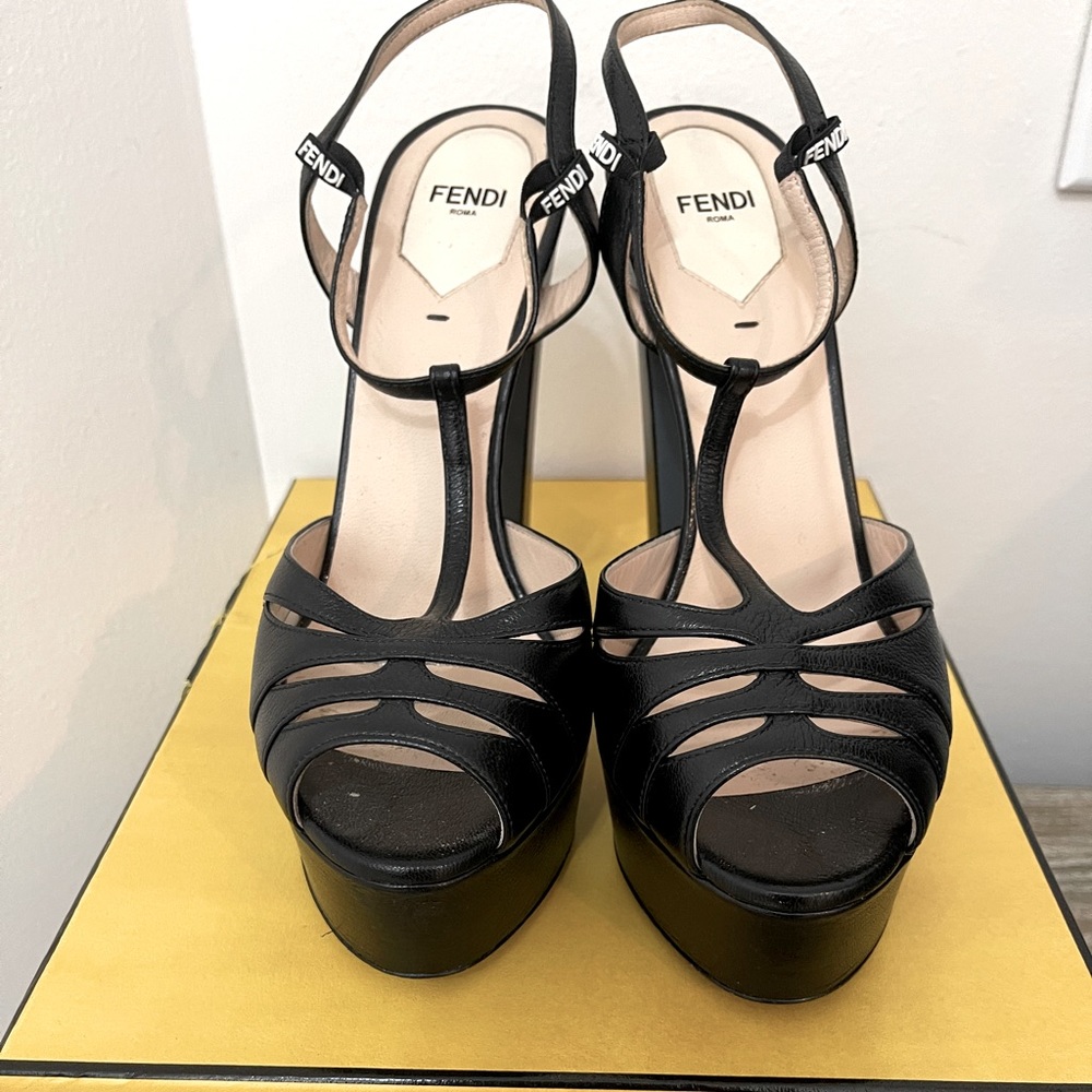 Fendi Capra platform sandals